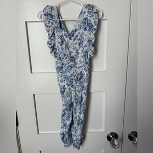 Posh Peanut Yve Floral Overalls size 2T